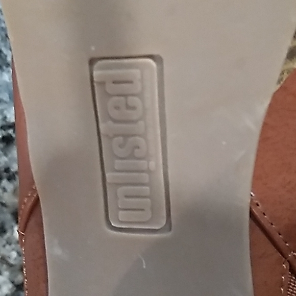 Unlisted Brown Buckled Heeled Ankle Booties. Size 7 - Picture 8 of 10